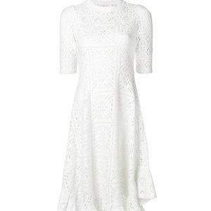 Gorgeous White See by Chloé Crochet Dress